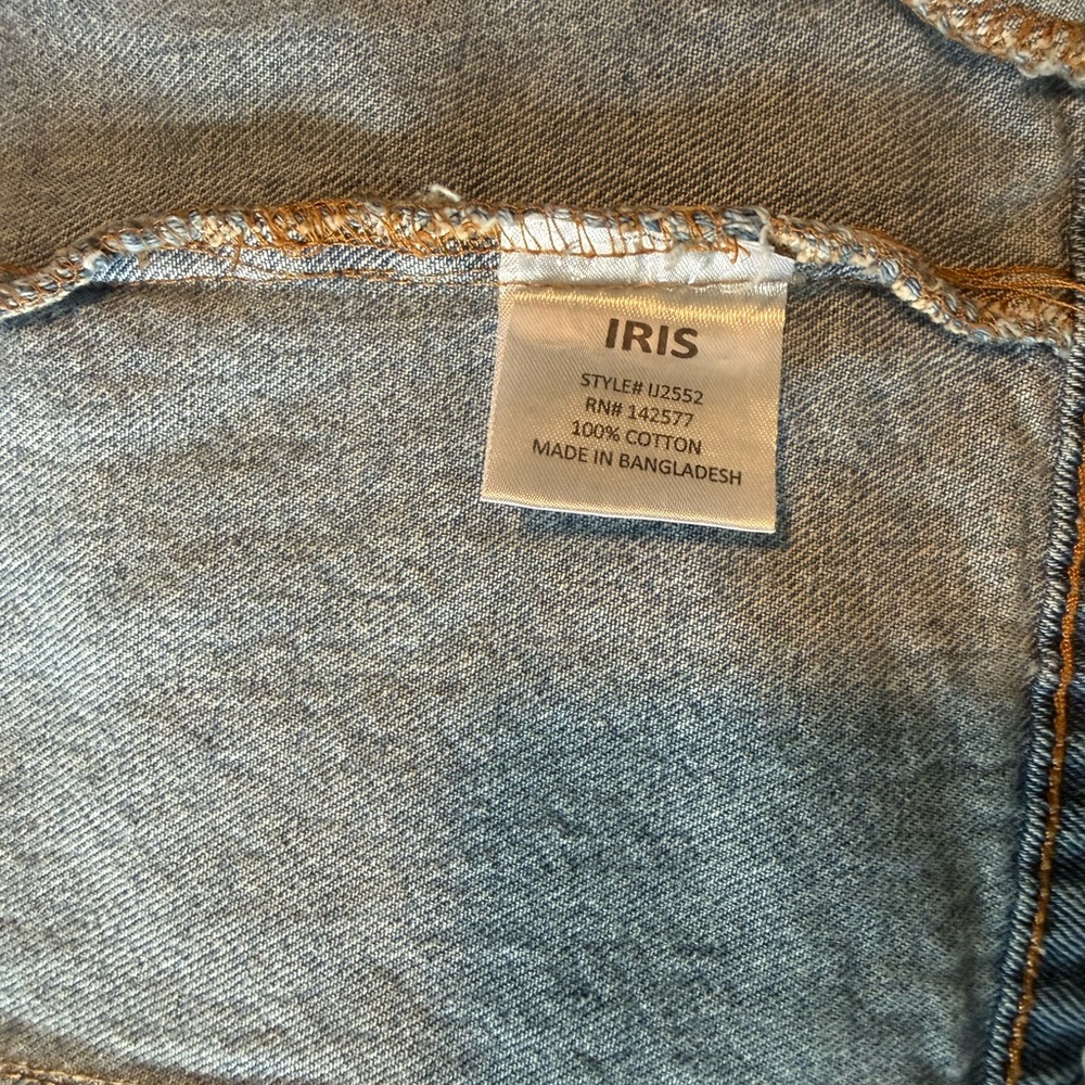 Iris Frayed Blue Denim Jacket - Picture 2 of 5